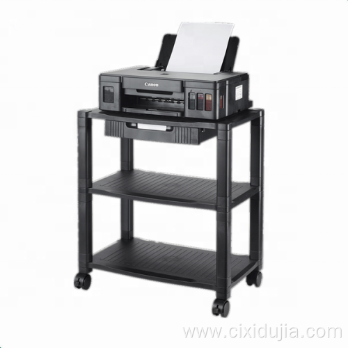 Extra wide size plastic printer cart